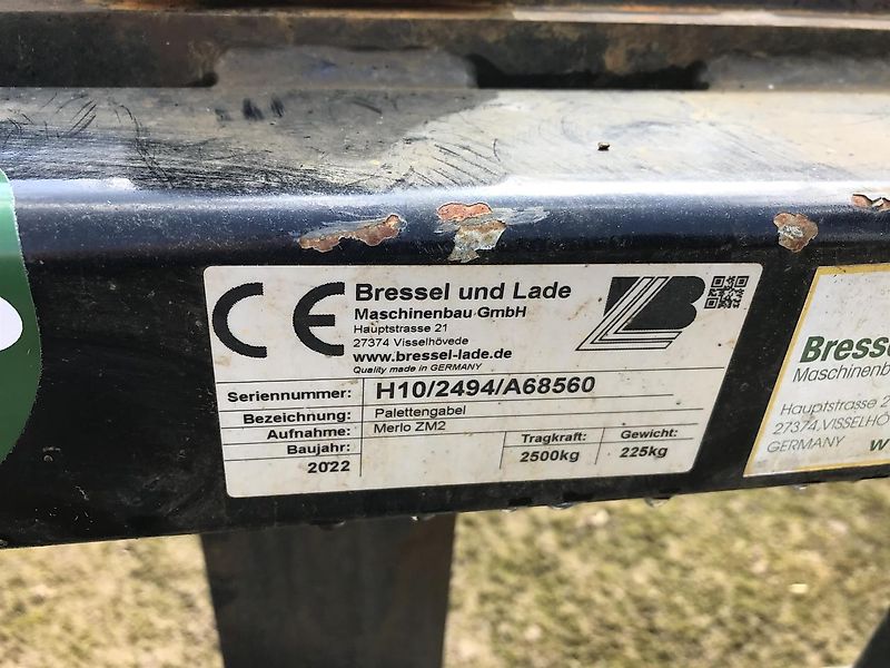 Bressel und Lade 2,5 to (1300 mm Zinken)