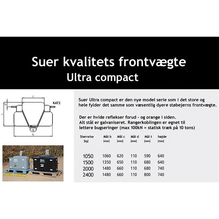 Suer 1050 kg ultra kompakt - www.suer.dk GRATIS LEVERING