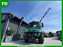 Mercedes-Benz Unimog U318 mit Ladekran , Saftgrün, 1a Zustand, Gewicht nur 7500 kg , Finanzierung mgl.