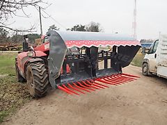 KREATEC Silagebeissschaufel / Silageschneidzange / Silageschneider 2,4m mit 3 Zylindern, mit Hardox