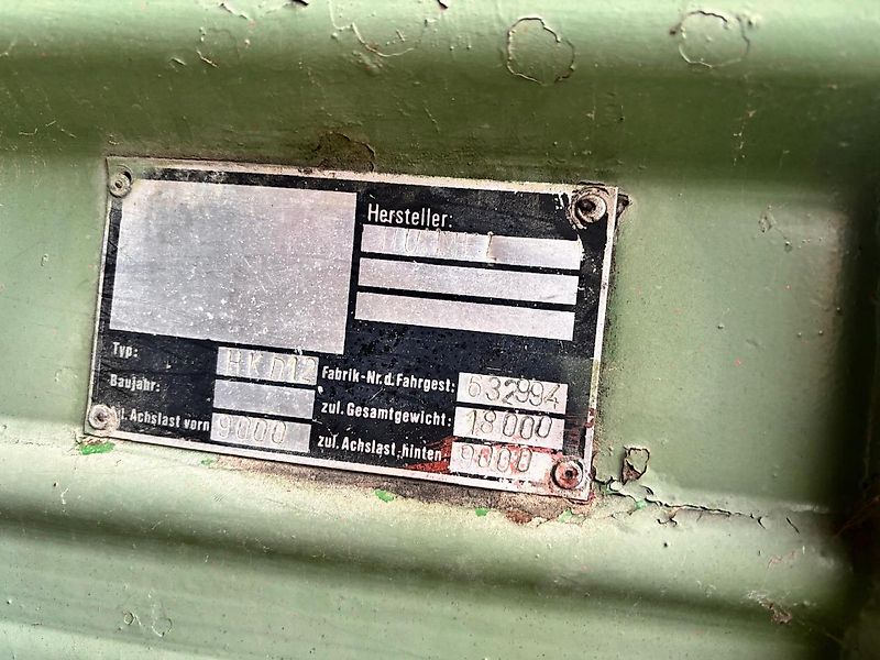 KG-AGRAR Hummel-HKD-12/ 3-Seiten-Kipper mit Abdeckplane und Förderschnecke