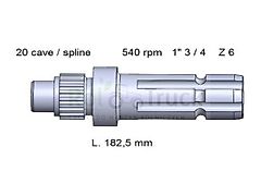 Ford Zapfwelle FORD L-182,5 Z6 540/OBR 5196860