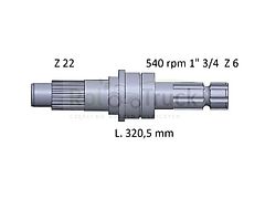 Ford Zapfwelle FORD L-320,5 Z6 540 OBR 89840406 Z6