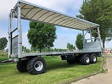 J. van der Sluis Kistenwagen met Hydraulisch hefdak!