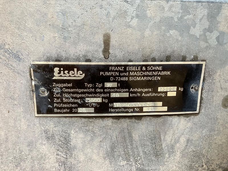 Eisele FW 240/160 mit Vogelsang 12m Schleppschlauch