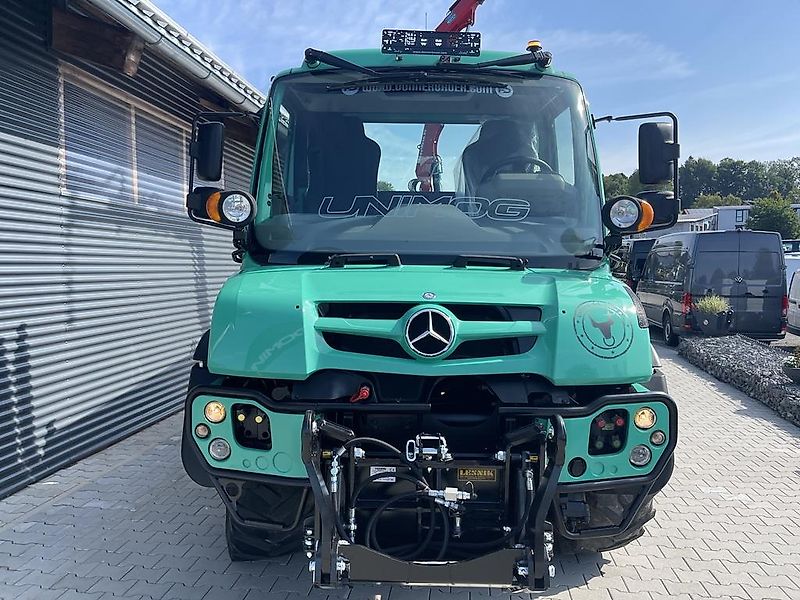 Mercedes-Benz Unimog U318 mit Ladekran aus Ez.2014, 1a Zustand , Leasing-Finanzierung mgl.