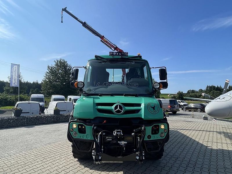 Mercedes-Benz Unimog U318 mit Ladekran aus Ez.2014, 1a Zustand , Leasing-Finanzierung mgl.