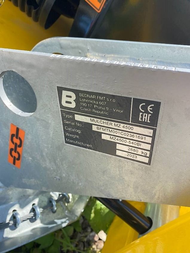 Bednar MULCHER MZ 4500/540