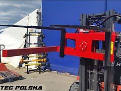KMZ Kistendrehgerät für Stapler, Gabeltrager FEM II / forklift rotator 180°