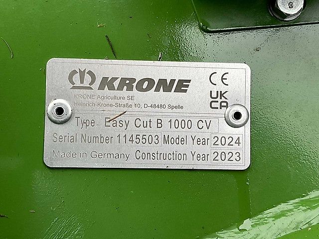 Krone EasyCut F320 CV + B 1000 CV