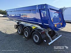Schmitz Semitrailer Tipper Steel half pipe body 24m³